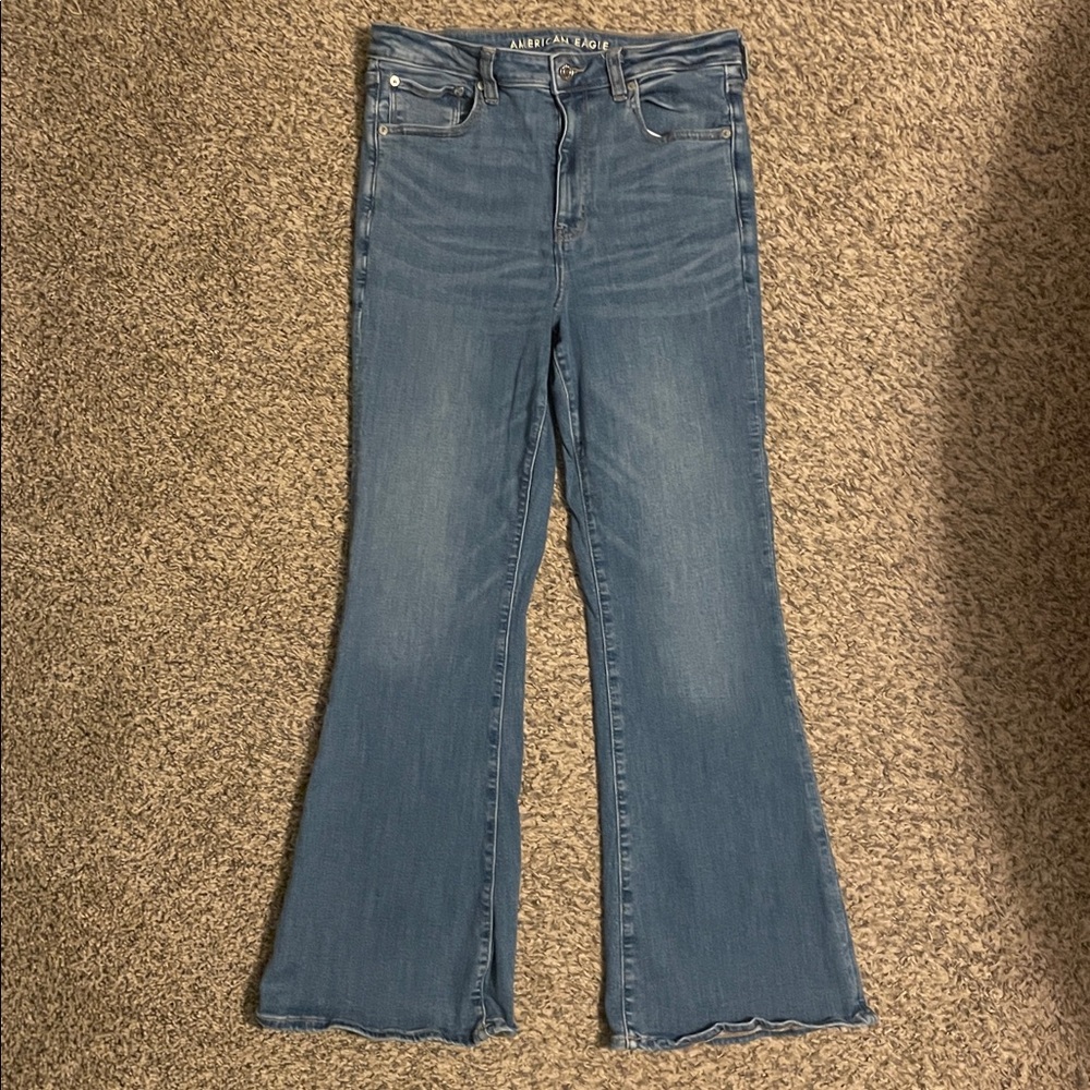 American Eagle super hi rise flare jeans -size 12